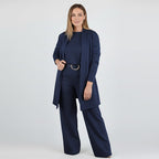 Aitana | Conjunto de 3 Piezas con Cárdigan Largo, Top y Pantalón