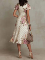 Margaret | Vestido Midi Floral Vintage