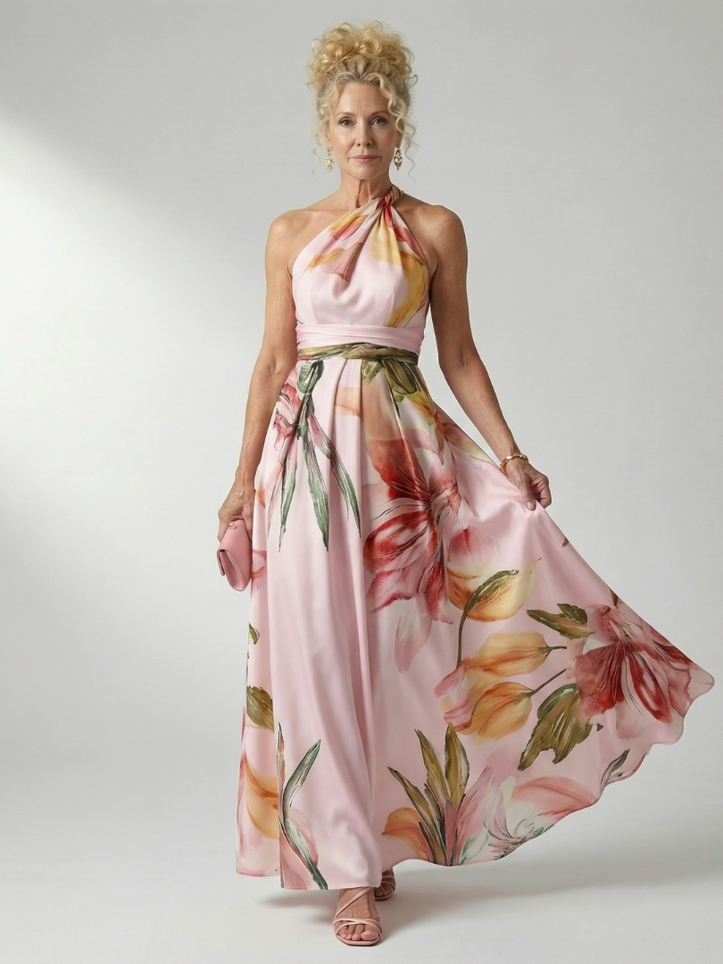 Amiel | Vestido Largo Floral Ligero