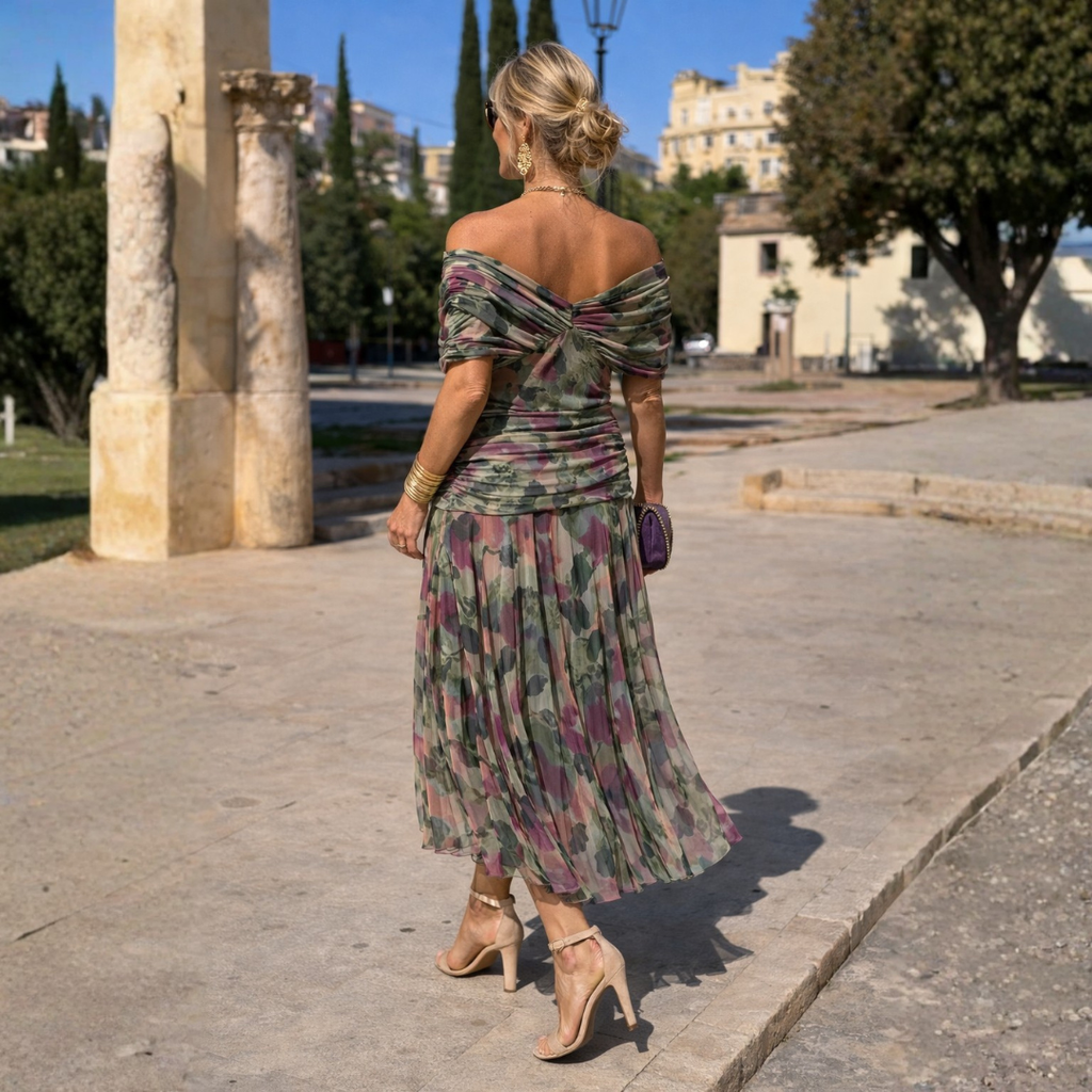 Eleanor | Vestido Maxi con Hombros Descubiertos