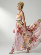 Amiel | Vestido Largo Floral Ligero