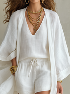 Blanche | Conjunto de Lino de Tres Piezas