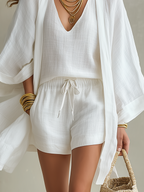 Blanche | Conjunto de Lino de Tres Piezas