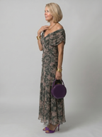 Verena | Vestido Midi Fluido Hombros al Descubierto
