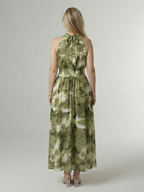 Sylin | Vestido Midi Halter Fruncido