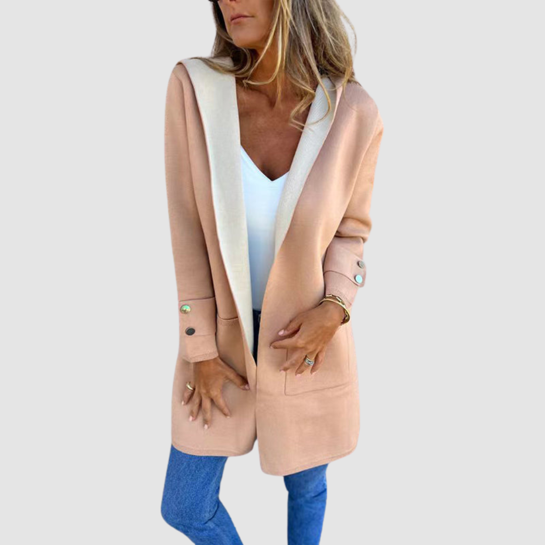 Chaqueta con capucha de bloques de color Mariela™
