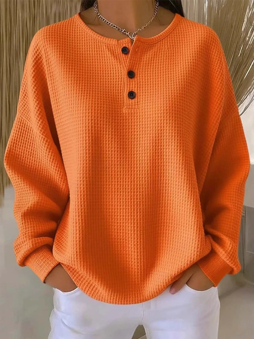 Gracia™ | Camisa de Mujer de Manga Larga y Corte Relajado