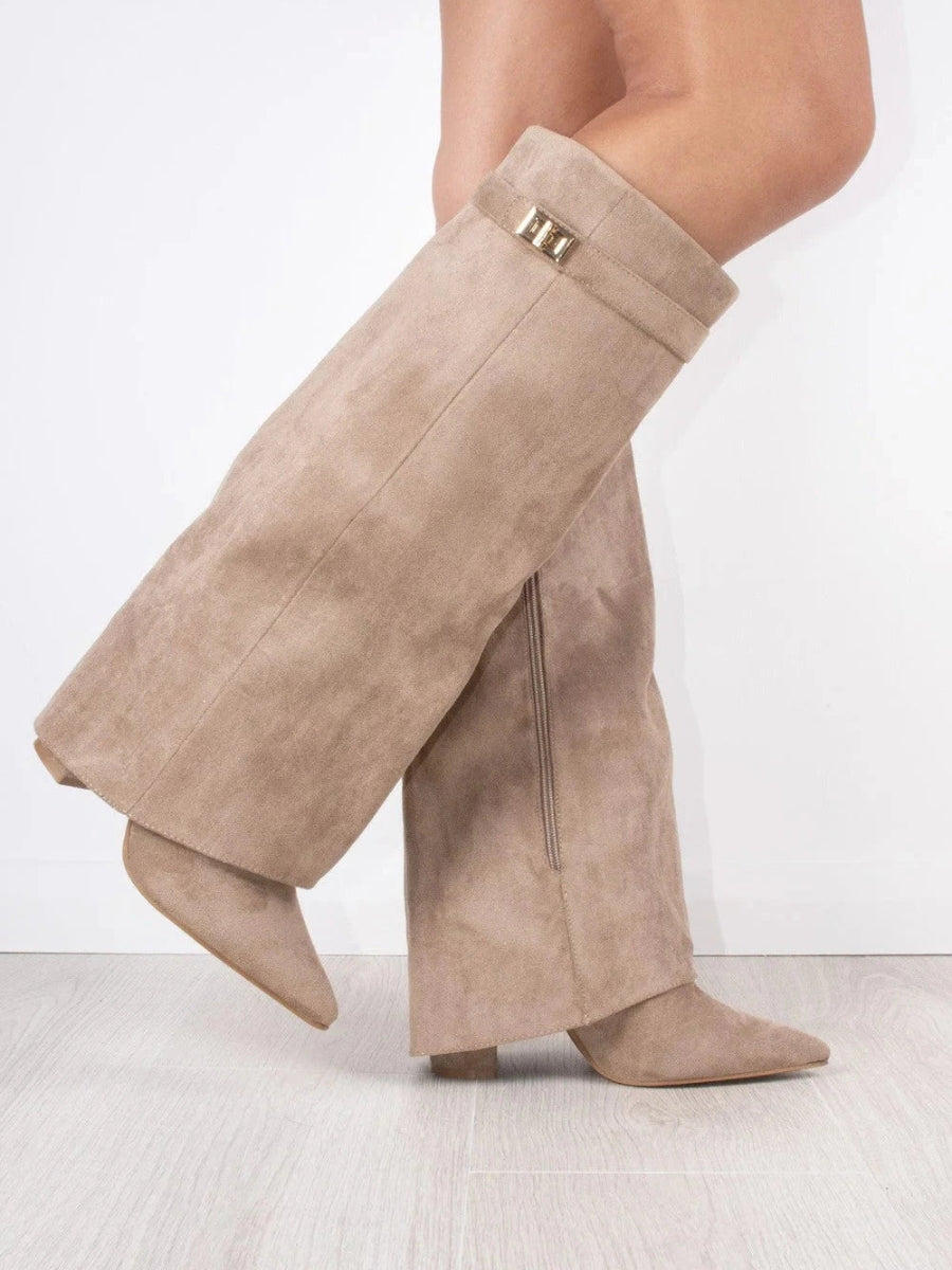 HARRIET | BOTAS ALTAS DE PIEL PARA MUJER CON HEBILLA