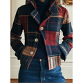 Chaqueta de cuadros clásica Nella™