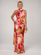 Elisabetta | Vestido Maxi Halter Estampado Floral