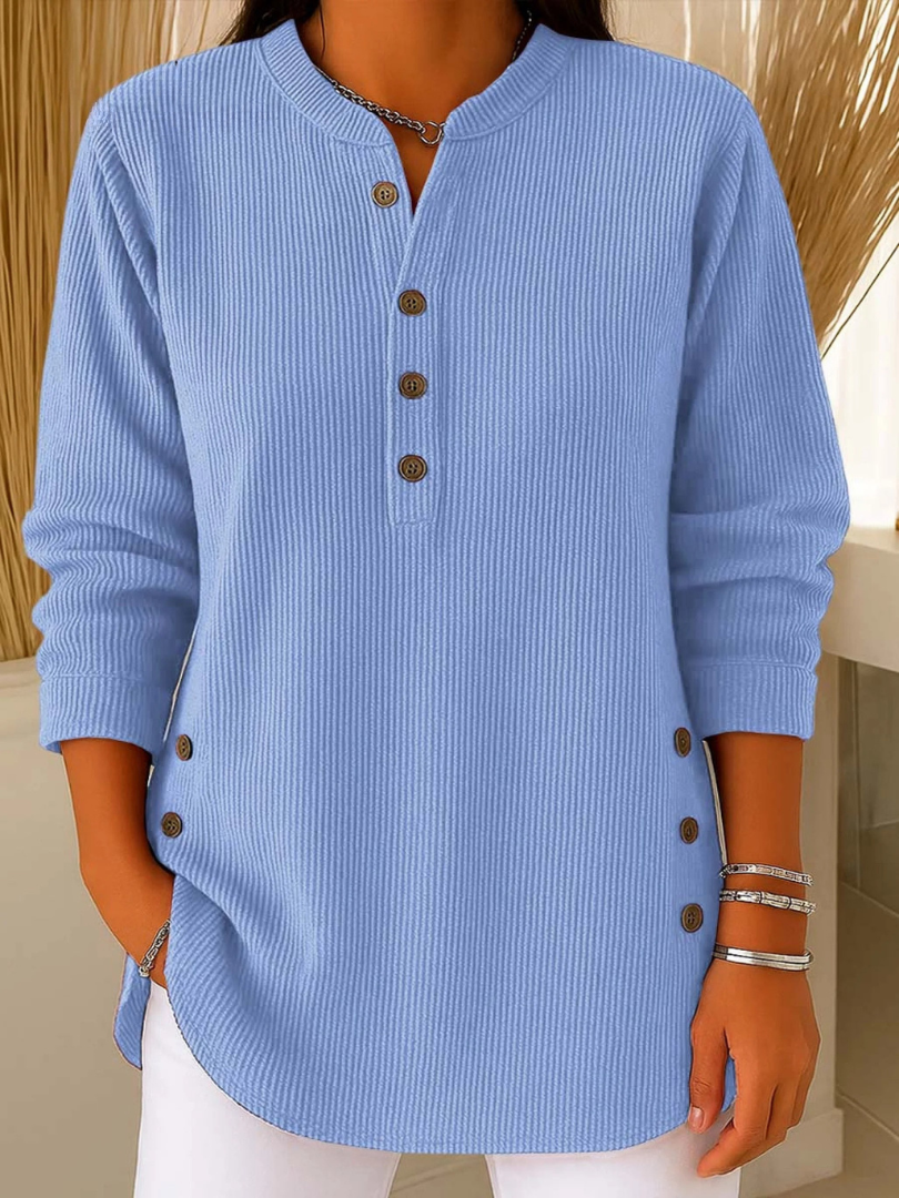 Neva™ | Túnica henley con botones