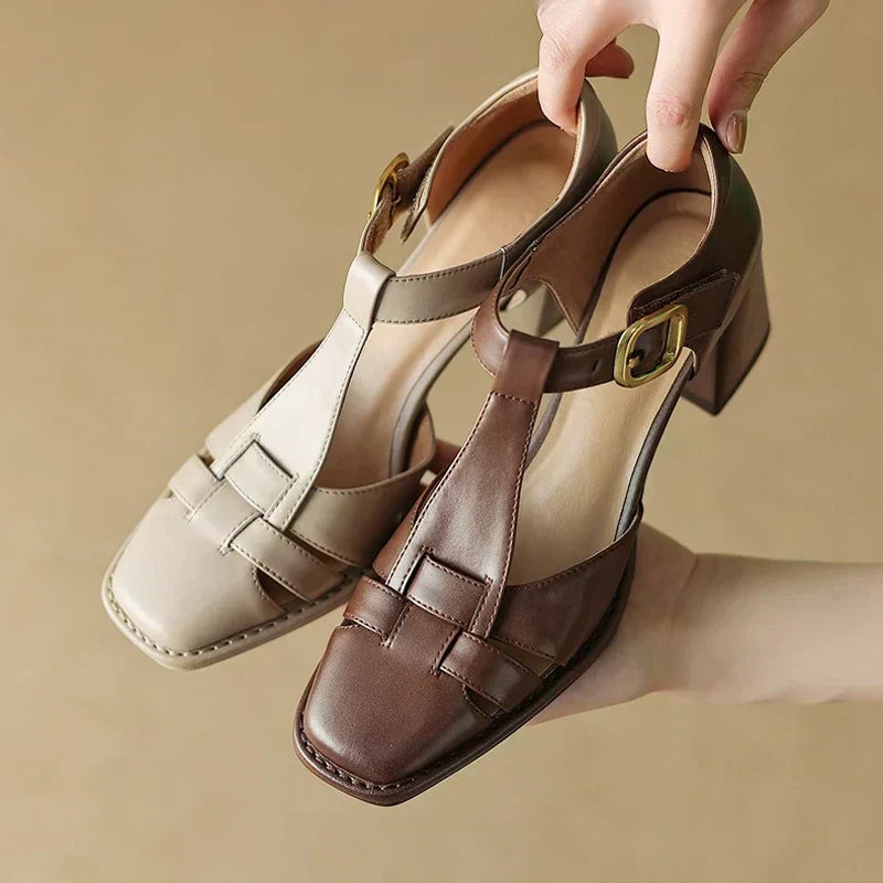 BELLIORA | SANDALIAS DE VERANO CON PUNTERA CUADRADA
