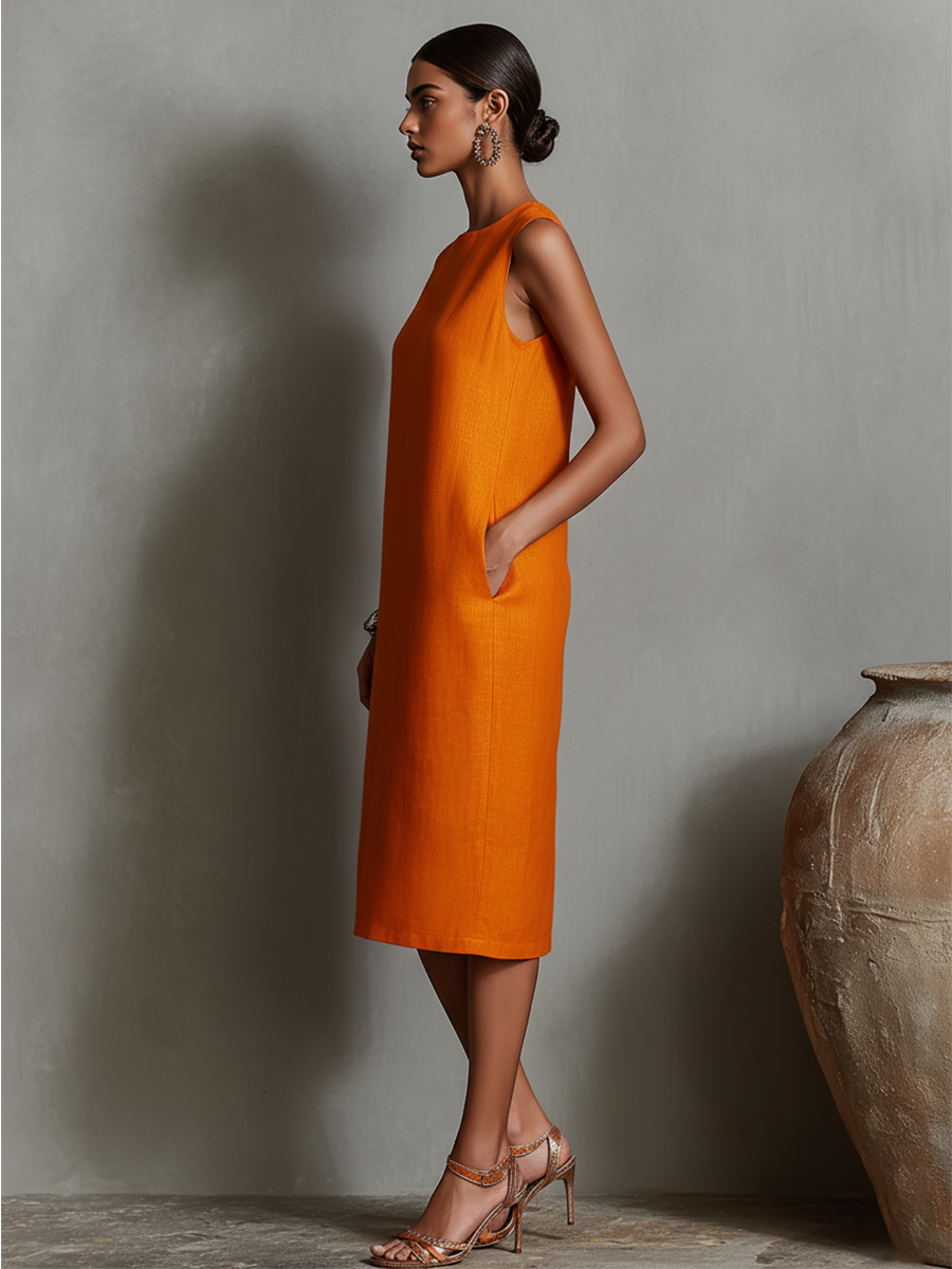 Clementine | Vestido Midi con Bolsillos