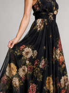 Sior | Vestido Midi Halter Estampado Floral