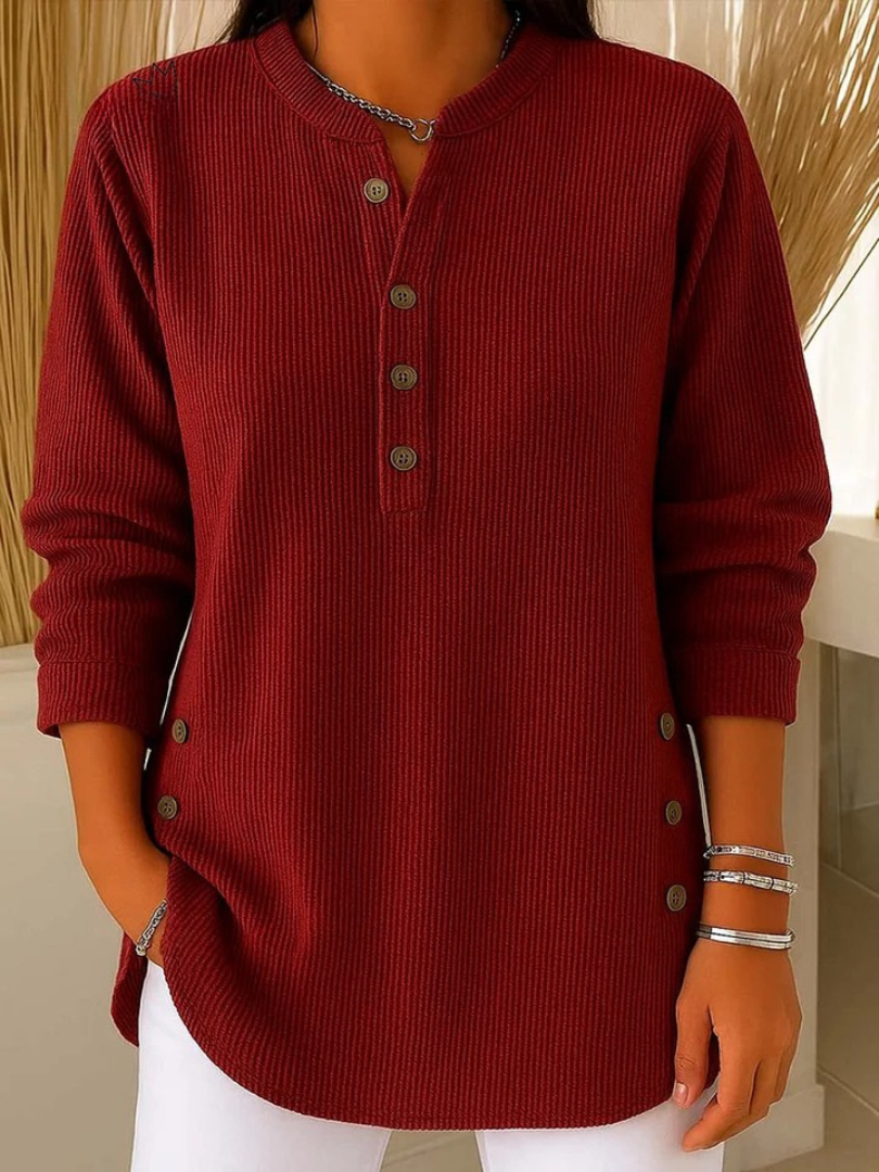Neva™ | Túnica henley con botones