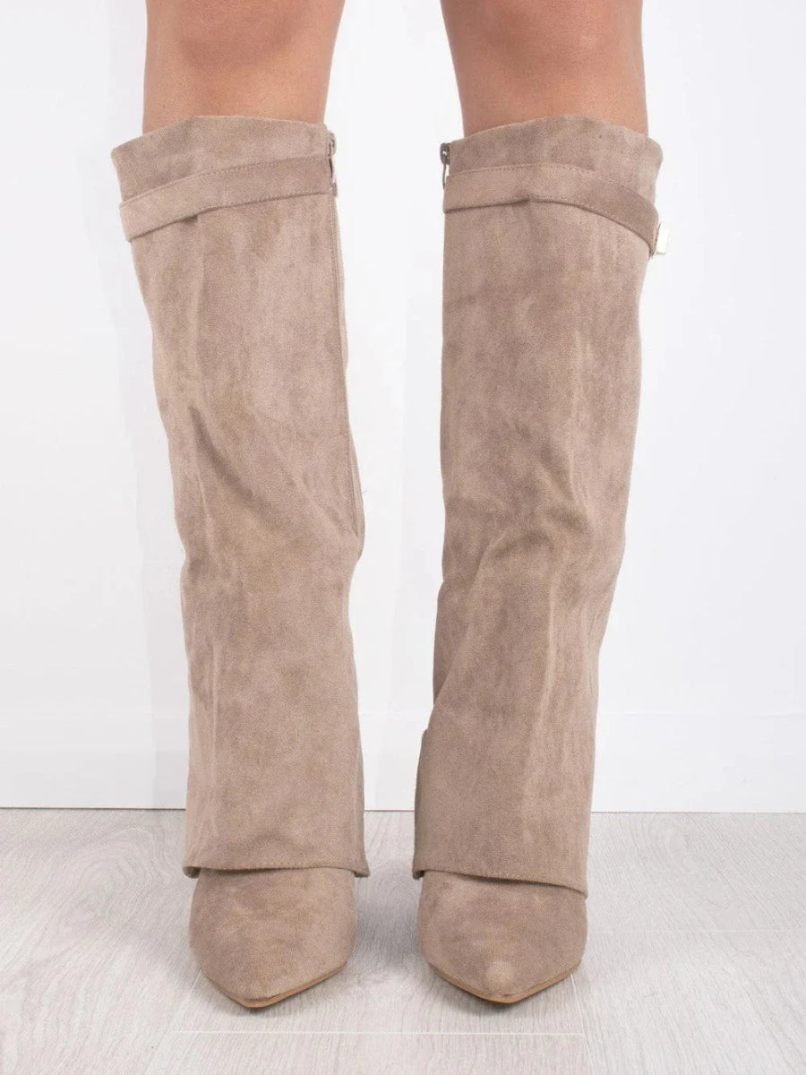 HARRIET | BOTAS ALTAS DE PIEL PARA MUJER CON HEBILLA