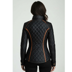 Chaqueta acolchada Leatrice™ con forro y costuras en rombos