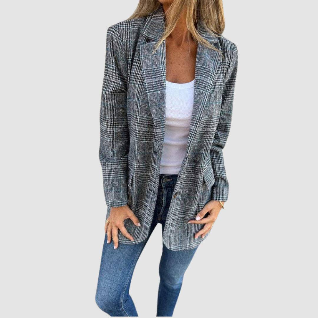 Blazer de invierno elegante de cuadros Isabel™