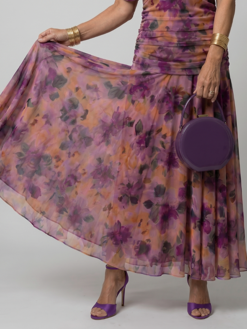 Verena | Vestido Midi Fluido Hombros al Descubierto