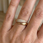Anillo Envolvente Cruzado Estilizado