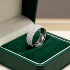 Anillo Pavelli de aro con cristales