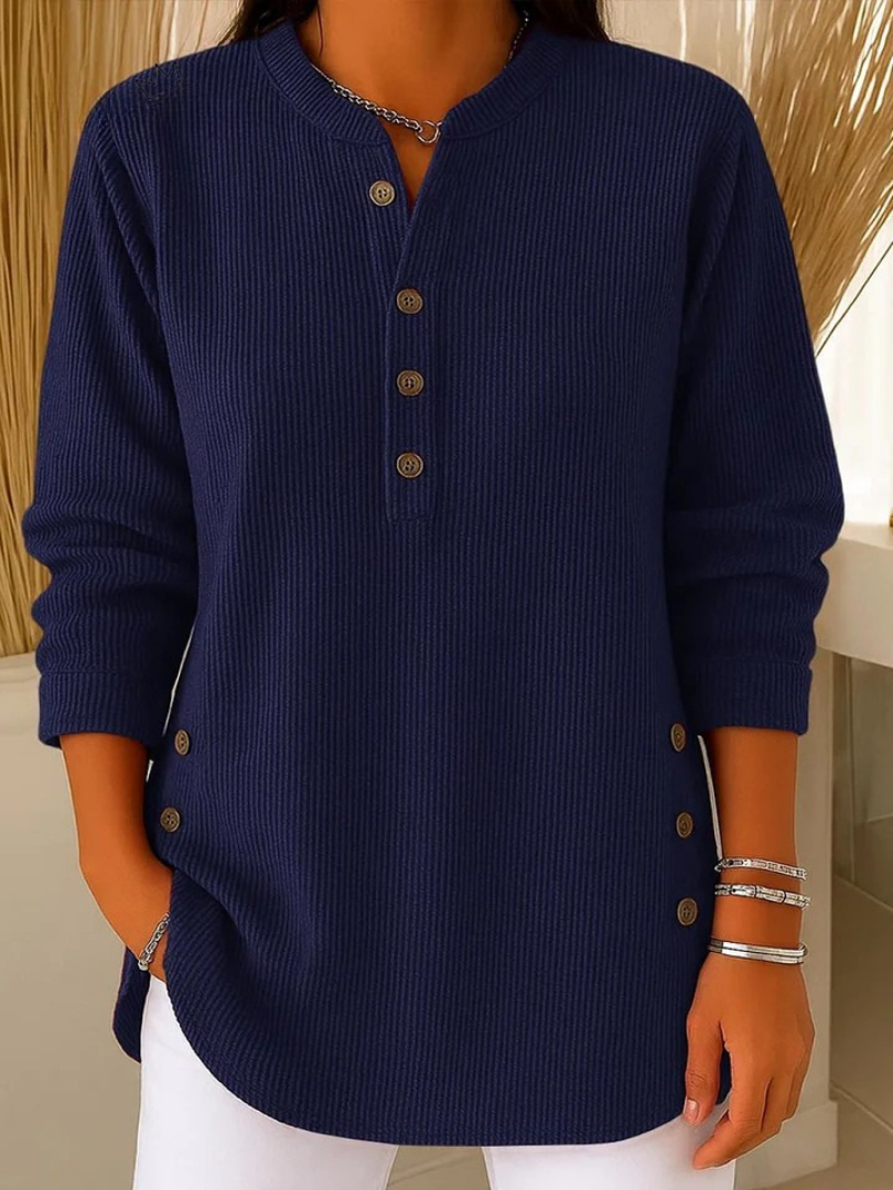 Neva™ | Túnica henley con botones