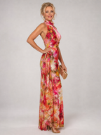 Elisabetta | Vestido Maxi Halter Estampado Floral
