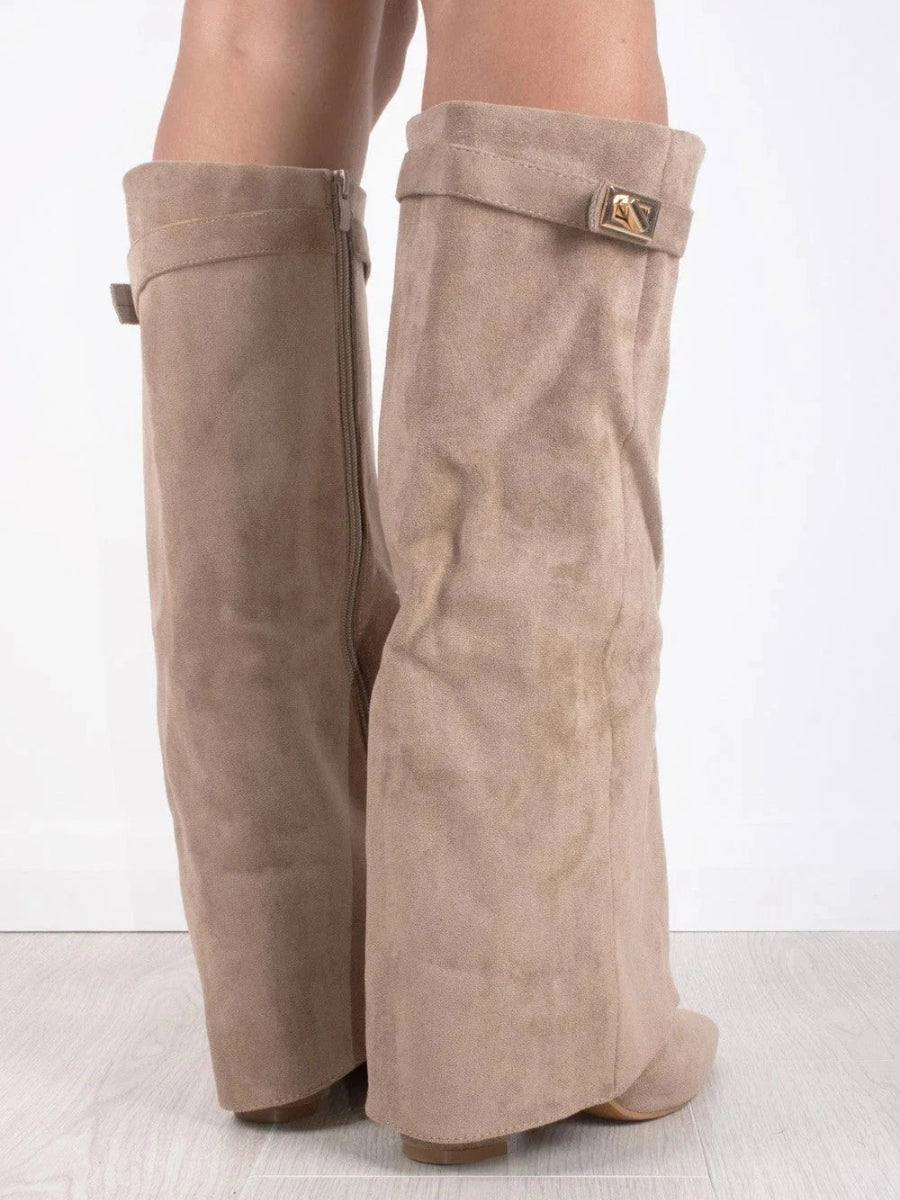 HARRIET | BOTAS ALTAS DE PIEL PARA MUJER CON HEBILLA