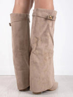 HARRIET | BOTAS ALTAS DE PIEL PARA MUJER CON HEBILLA