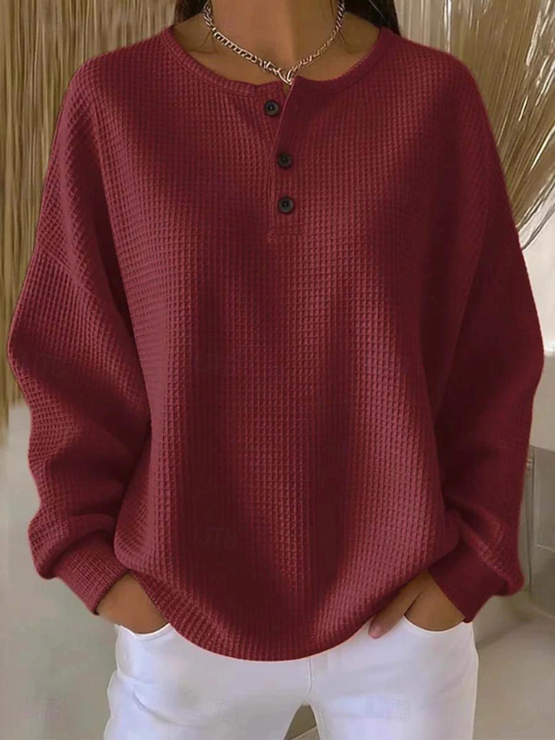 Gracia™ | Camisa de Mujer de Manga Larga y Corte Relajado