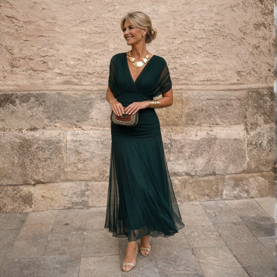 Eleanor | Vestido Maxi con Hombros Descubiertos