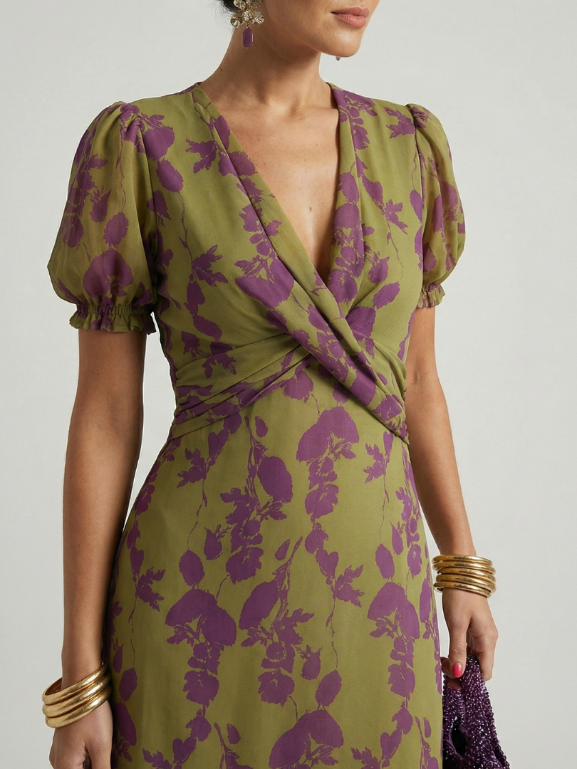 Adeline | Vestido Midi Floral Relajado