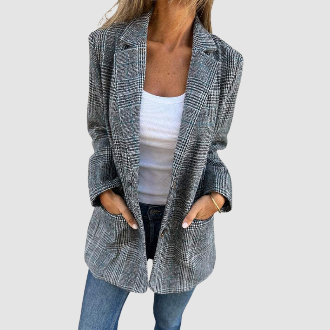 Blazer de invierno elegante de cuadros Isabel™
