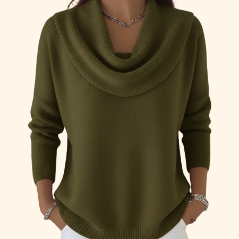 Juliette™ | Jersey de cuello drapeado