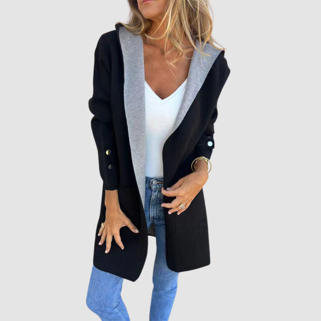 Chaqueta con capucha de bloques de color Mariela™