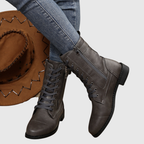 Carmine | Botas de Cuero Cómodas con Cremallera Lateral