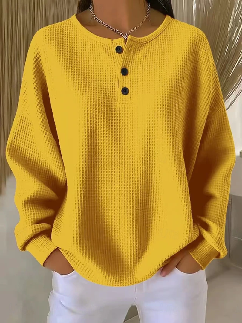 Gracia™ | Camisa de Mujer de Manga Larga y Corte Relajado