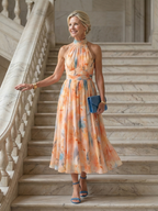Odile | Vestido Midi Halter Suave