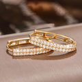 Pendientes Circulares de Circonita Elegantes