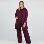 Aitana | Conjunto de 3 Piezas con Cárdigan Largo, Top y Pantalón