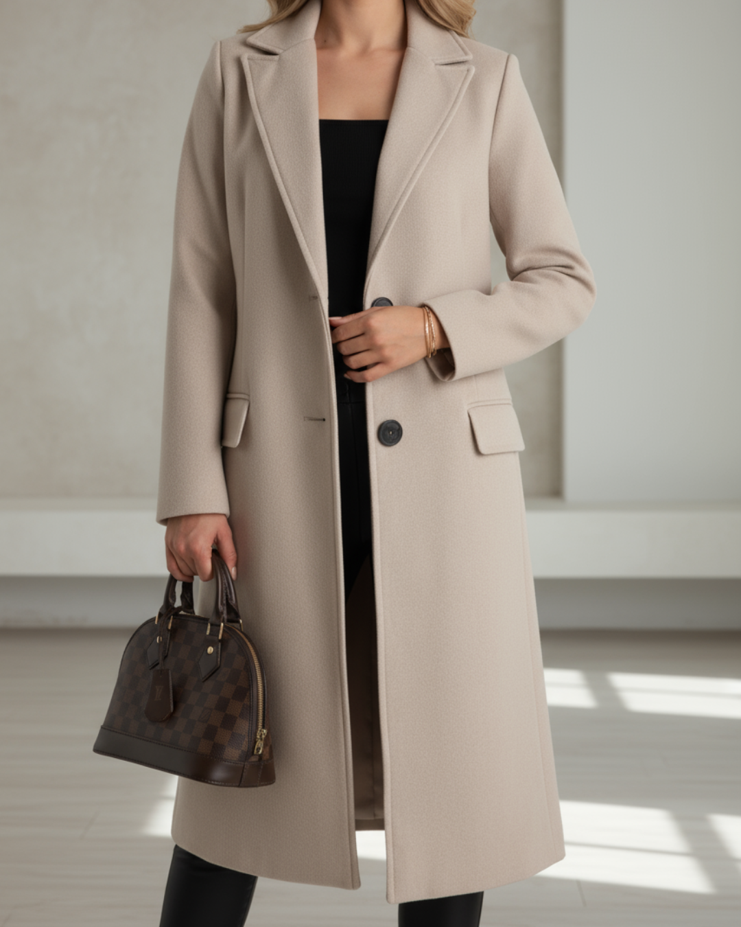 Anastacia™ Elegante Abrigo Largo