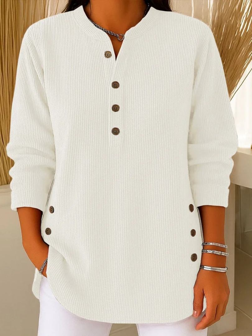 Neva™ | Túnica henley con botones