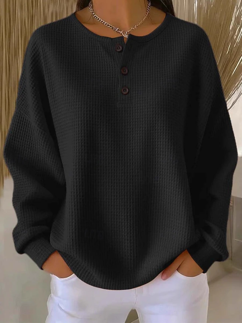 Gracia™ | Camisa de Mujer de Manga Larga y Corte Relajado