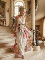 Amiel | Vestido Largo Floral Ligero