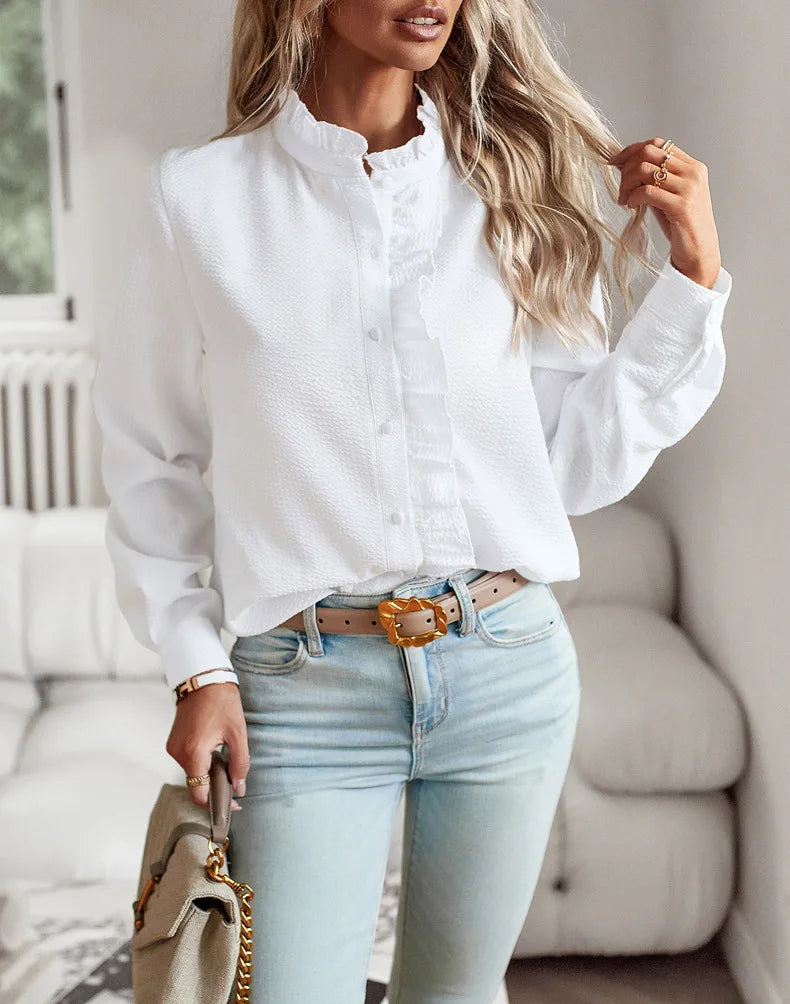 LEONIE | BLUSA ELEGANTE CON VOLANTES