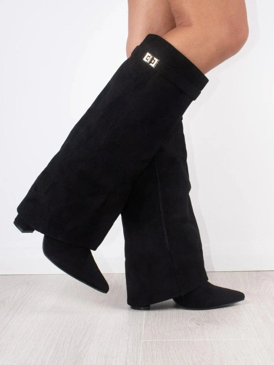 HARRIET | BOTAS ALTAS DE PIEL PARA MUJER CON HEBILLA