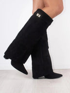 HARRIET | BOTAS ALTAS DE PIEL PARA MUJER CON HEBILLA