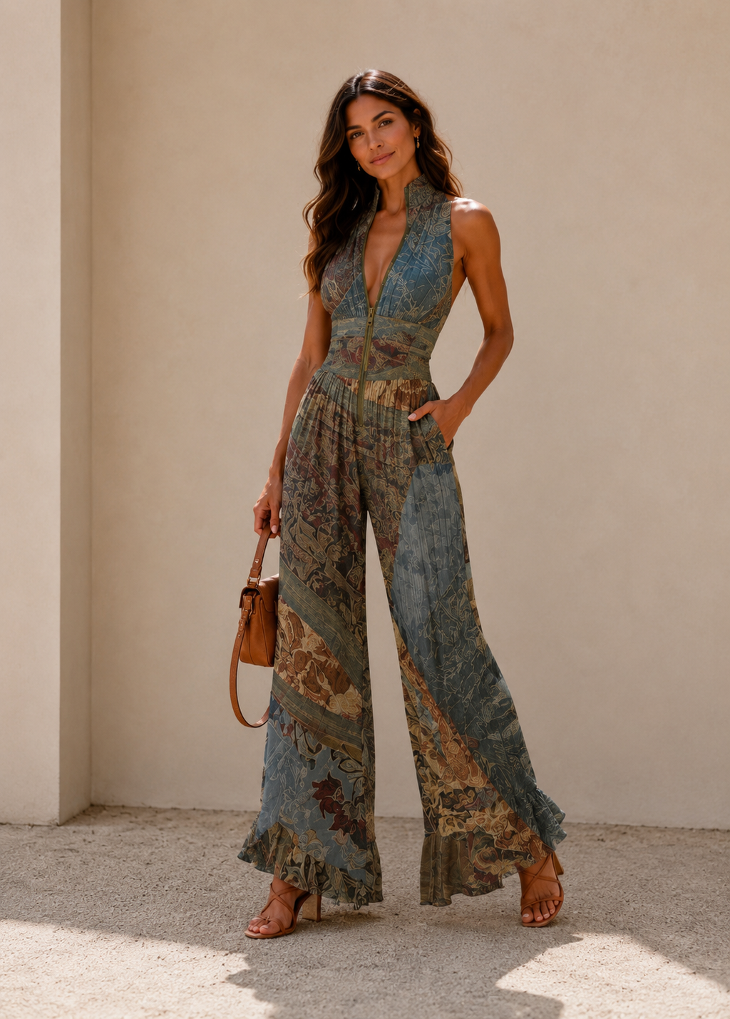 MONO CON ESTAMPADO ÉTNICO BOHEMIO - EDICIÓN LUNEA SUN
