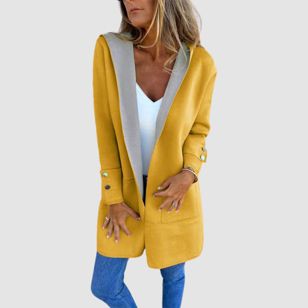 Chaqueta con capucha de bloques de color Mariela™