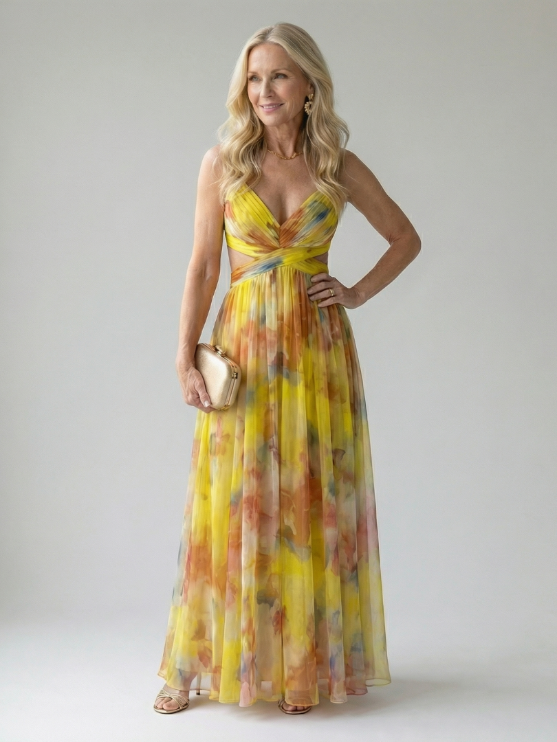 Marisol | Vestido Largo Cruzado Suave